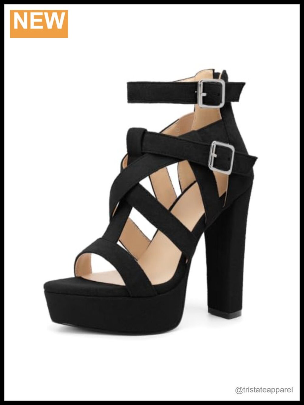 Women's Chunky Platform High Heel Sandals Strappy Gladiator Open Toe Ankle